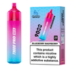 Vape device and packaging with 'Fizzy Cherry' flavor on a white background