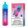 Vape device and packaging with 'Fizzy Cherry' flavor on a white background