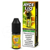 Ayce Liq vape juice bottle and packaging on a white background