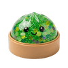 Cute Small Glitter Dumpling Squishy Filled with Colorful Orbeez