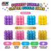 Squeezy Bubble & Glitter Bubble Cubes Super Squishy Sensory Stress Relief Fidget Toy
