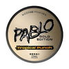 Pablo Gold Edition Frosted Mint in a round can, delivering a crisp mint flavour with a frosty finish and 17mg nicotine strength in a tobacco-free pouch.