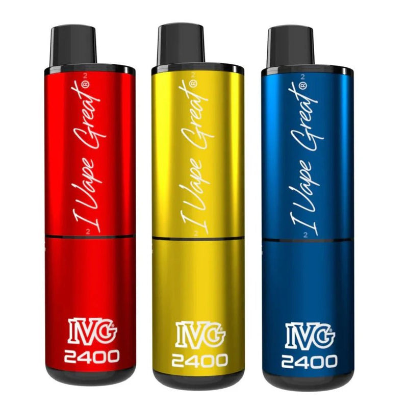IVG 2400 Disposable Vape Pod Device Box of 5 ,