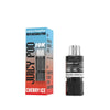 Juicy Pod Novamax vape pod with packaging on a white background