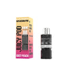 Juicy Pod Novamax vape pod with packaging on a white background