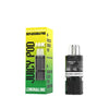 Juicy Pod Novamax vape pod with packaging on a white background