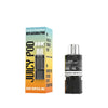 Juicy Pod Novamax vape pod with packaging on a white background