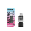 Juicy Pod Novamax vape pod with packaging on a white background