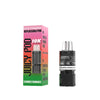 Juicy Pod Novamax vape pod with packaging on a white background
