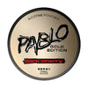 Pablo Gold Edition Frosted Mint in a round can, delivering a crisp mint flavour with a frosty finish and 17mg nicotine strength in a tobacco-free pouch.