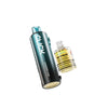 Gold and black vape device with lemon lime flavor on a white background