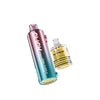 Gold and black vape device with lemon lime flavor on a white background