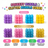Squeezy Bubble & Glitter Bubble Cubes Super Squishy Sensory Stress Relief Fidget Toy - Vapewholesalesupplier