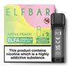 Elf Bar Elfa Pre Filled Pods Box of 10, Apple Peach
