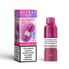 Pink vape device with packaging on a white background
