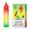 Vape device and packaging with 'Fizzy Cherry' flavor on a white background