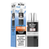 Bling vape device and packaging on a white background