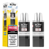 Bling vape device and packaging on a white background