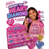 Heart Diamond Squishy Toy Glitter Sensory Stress Relief Squeeze Heart