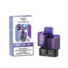 Purple HQD vape pods with packaging on a white background