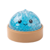 Cute Small Glitter Dumpling Squishy Filled with Colorful Orbeez
