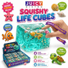 Squishy Life Cubes Ocean-Themed Stretchy Sensory Fidget Cube Toy with Floating Sea Life