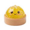 Cute Small Glitter Dumpling Squishy Filled with Colorful Orbeez