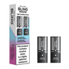 Bling vape pods packaging with two pods on a white background