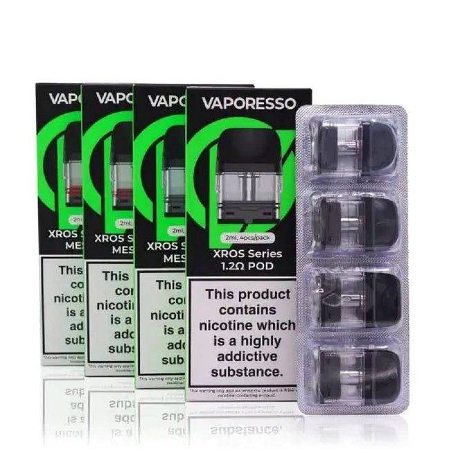 Box of 10 VAPORESSO XROS Replacement Pods l (40Pcs) - Vape Wholesale  Supplier