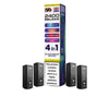 IVG 2400 Reload 4in1 Multi Flavour Pre - filled Vape Pods - Box Of 5 - Eliquid Base - Blue Edition