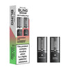 Bling vape pods packaging with two pods on a white background