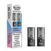 Bling vape pods packaging with two pods on a white background