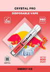 The Crystal Pro Bar 600 Disposable Vape Pod  30 Boxes  1 Carton,   Banana Ice